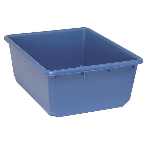 Quantum Storage Systems Tub Nesting Tote, 24-1/2"X19"X9-1/2", Blue, Case Of 6