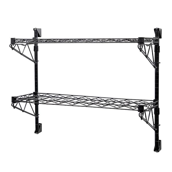 Quantum Storage Systems Single Wine Cantilever, 2 Shelf, 14" X 34" X 48", Black