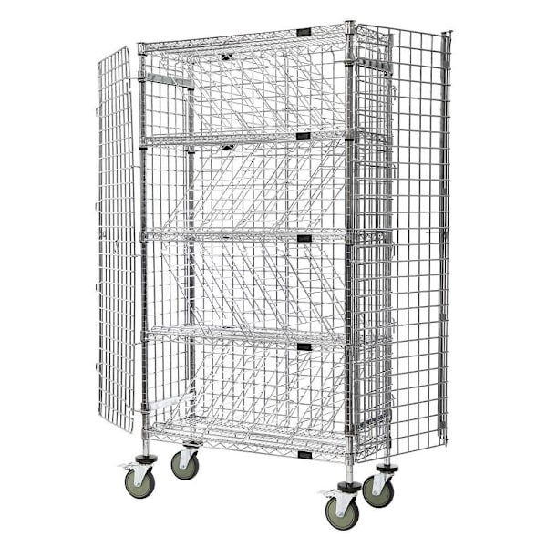Quantum Storage Systems Bulk Wine Wire Security Unit Stationary Chrome