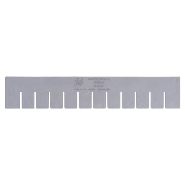 Quantum Storage Systems Long Divider Dividable Grid Container Gray Package Of 6