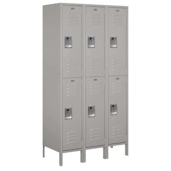 Salsbury Industries Gray-Standard Metal Locker 6 Feet High X 18 Inches