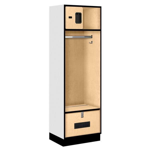 Salsbury Industries Designer Wood Open Access Locker 6 Feet X 18 Inches