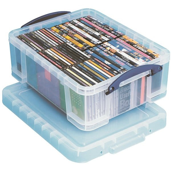 Really Useful Boxes 17 Liter Clear Plastic Storage Box
