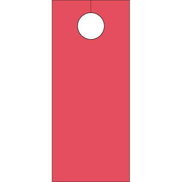 Blank Door Knob Cards - Red Package Of 100