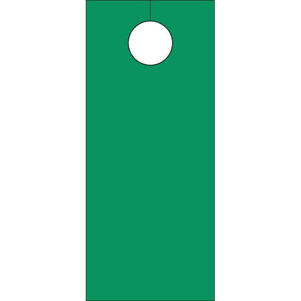 Blank Door Knob Cards Green Package Of 100