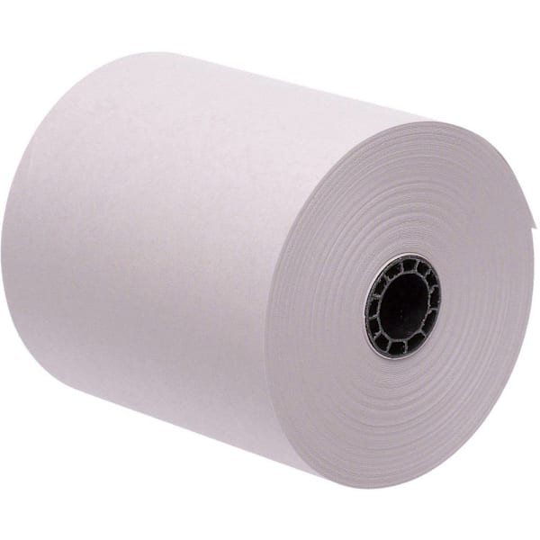 Iconex Premium 1-Ply Bond Paper Roll 3" X 150ft White Package Of 50