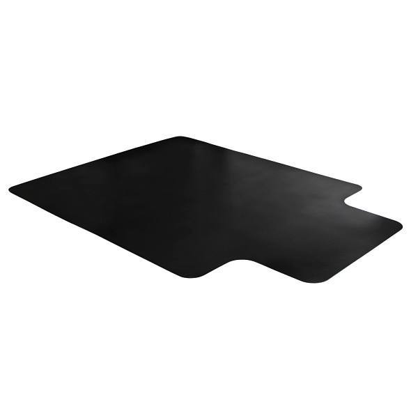 Advantagemat Black Vinyl Lipped Chair Mat For Hard Floor - 45" X 53"