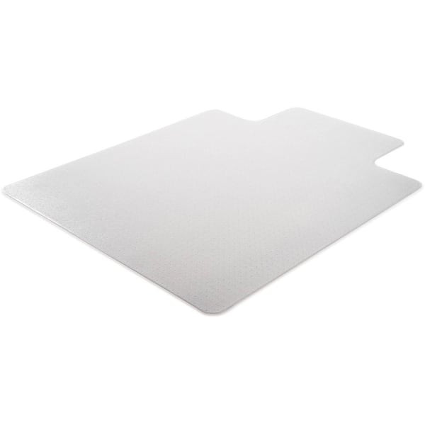 Lorell Wide Lip Economy Chairmat 53" X 45" X 0.095" Clear