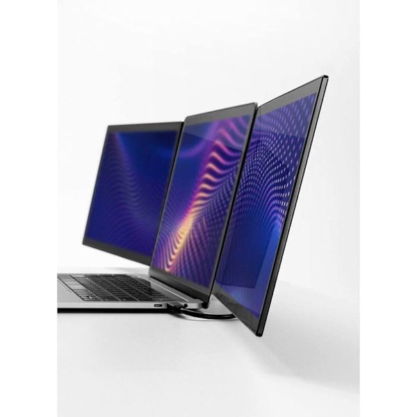 Luxor Sidetrak Swivel Pro Hd Triple 13.3" Attachable Portable Monitor