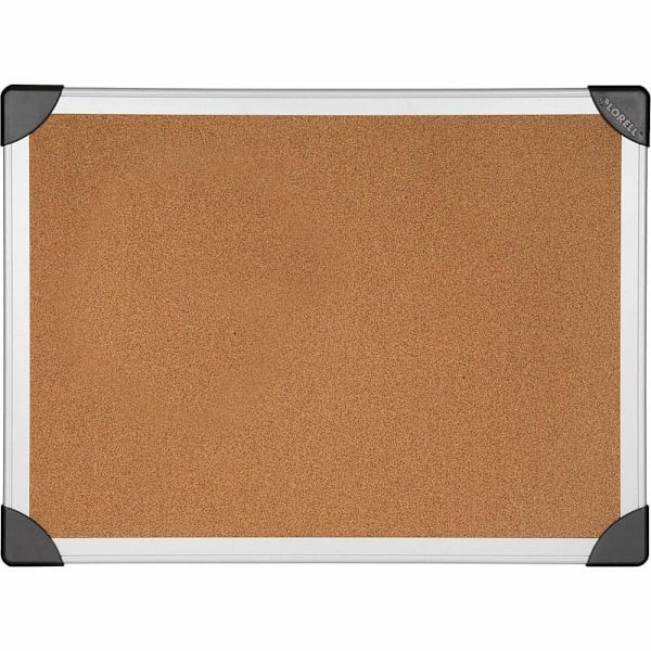 Lorell Aluminum Frame Corkboard 24" H X 36" W