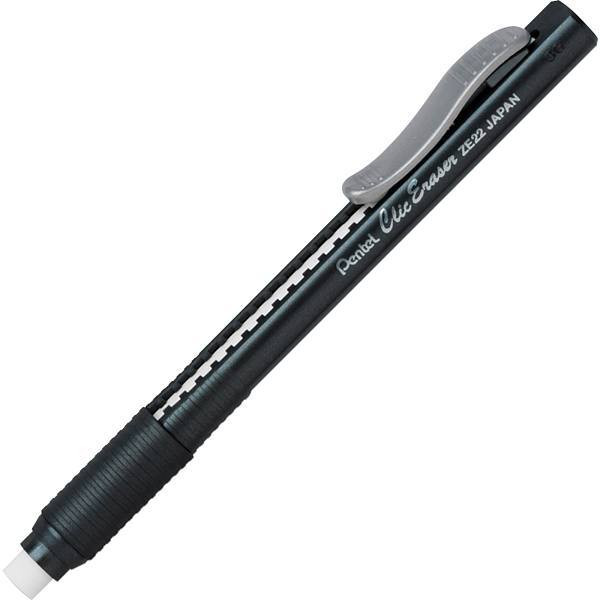 Pentel Clic Eraser Refillable Black Barrel