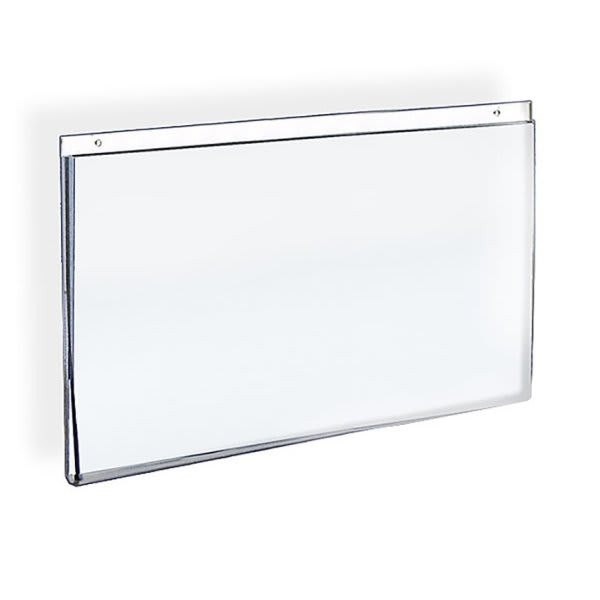 Azar Displays Clear Acrylic Wall-Mount U-Frame Sign Holder 8-1/2x11 In (10-Pack)