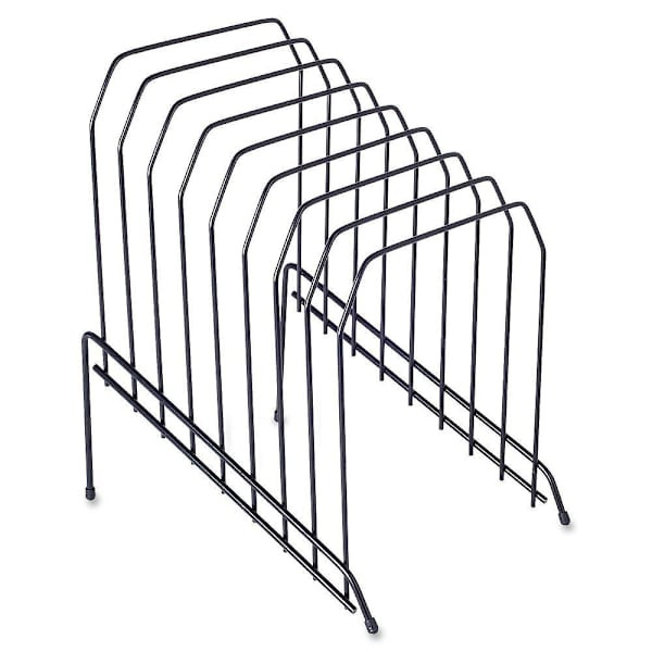 Lorell Desktop Wire File Sorter 8 Dividers Black