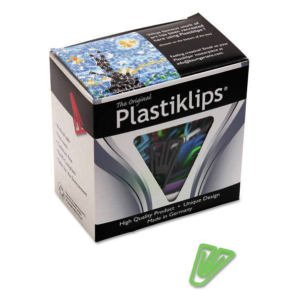 Baumgartens Plastiklips Paper Clips Large Smooth Assorted Colors Package Of 200