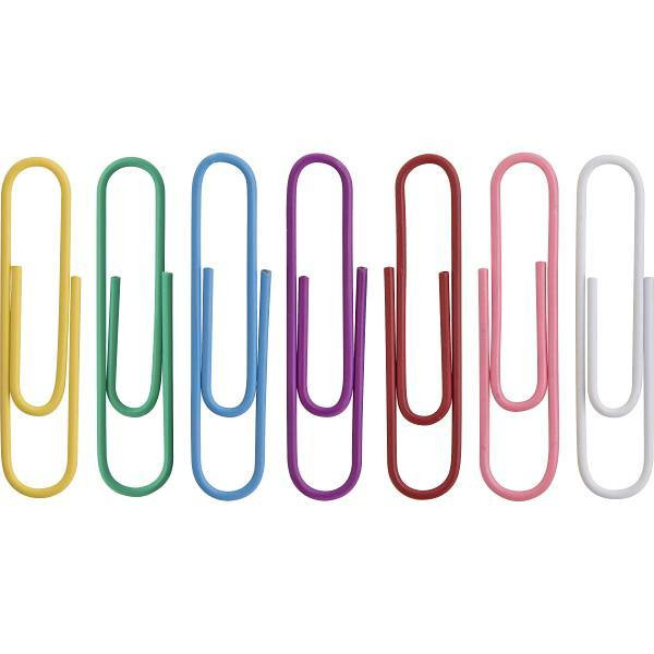 Business Source Vinyl-Coated Gem Clips Assorted Colors Package Of 250