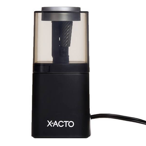 X-Acto Powerhouse Electric Pencil Sharpener Ac-Powered Black/Silver/Smoke