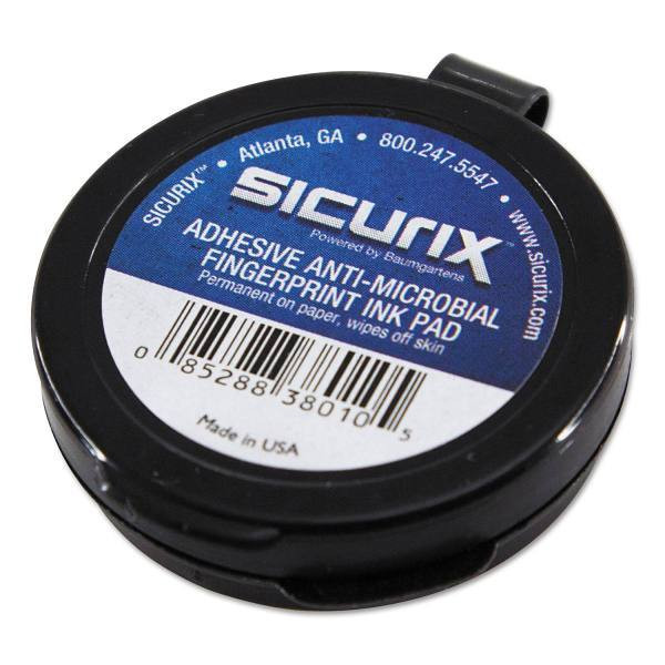 Sicurix Fingerprint Ink Pad 1.5" Diameter Black