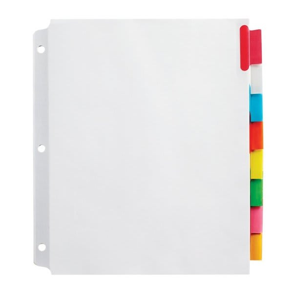 Office Depot Assorted Insertable Extra-Wide Divider, Package Of 8