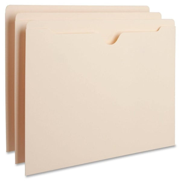 Business Source Letter File Pocket 8.5" X 11" Manila Package Of 100