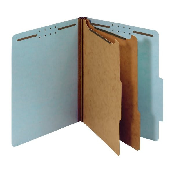 Office Depot Light Blue 100percent Recycled Pressboard Folder Pack Of 10