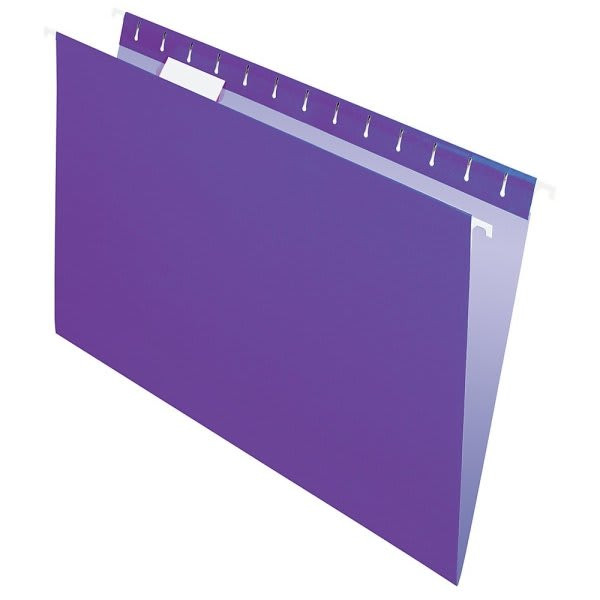 Office Depot Purple 2-Tone Hanging File Folder Pack Of 25