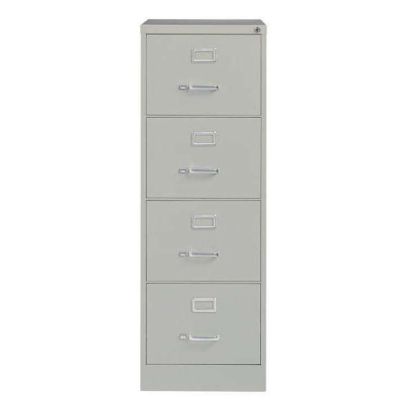 Hirsh 25" Deep 4 Drawer Legal Width Metal Vertical File Commercial Grade L Gray