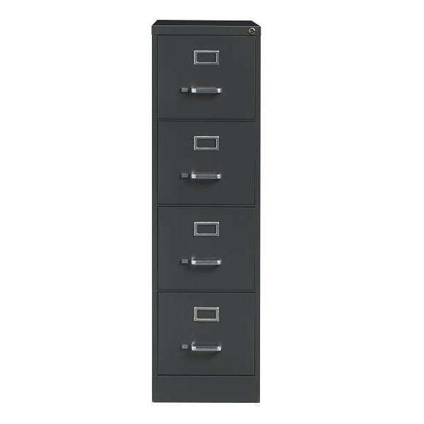 Hirsh 26.5" Deep 4 Drawer Letter Width Vertical File Commercial Grade Charcoal