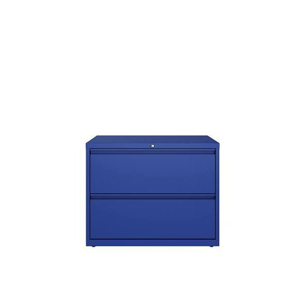 Hirsh 36" Wide 2 Drawer Metal Lateral File Cabinet Letter/Legal/A4 Classic Blue