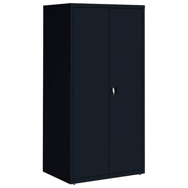 Hirsh Welded Steel Storage Cabinet With 4 Adjustable Shelves, 24"D X 36"W X 72"H, Black