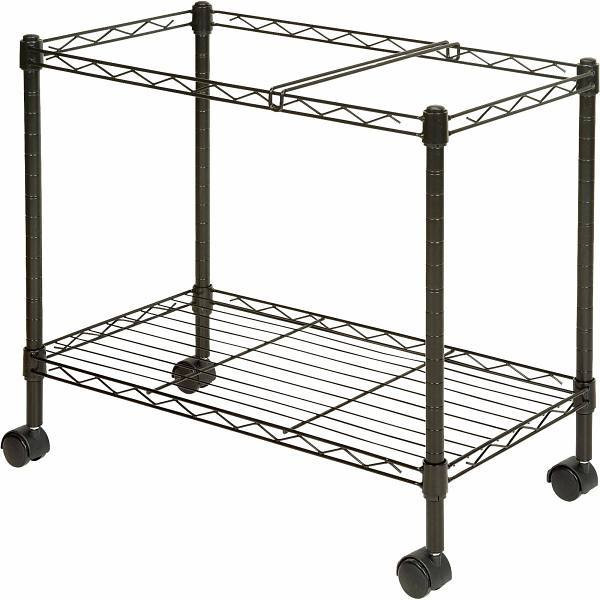 Lorell Mobile File Cart Steel 12.88"X25.75" 20.50" Black