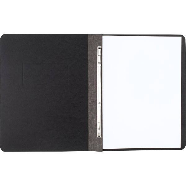 Acco Letter Sized Pressboard Report Cover With Tyvek Hinge 3" Capacity Black