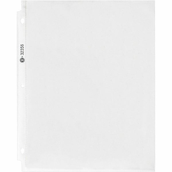 Business Source Nonglare Top-Loading Sheet Protectors
