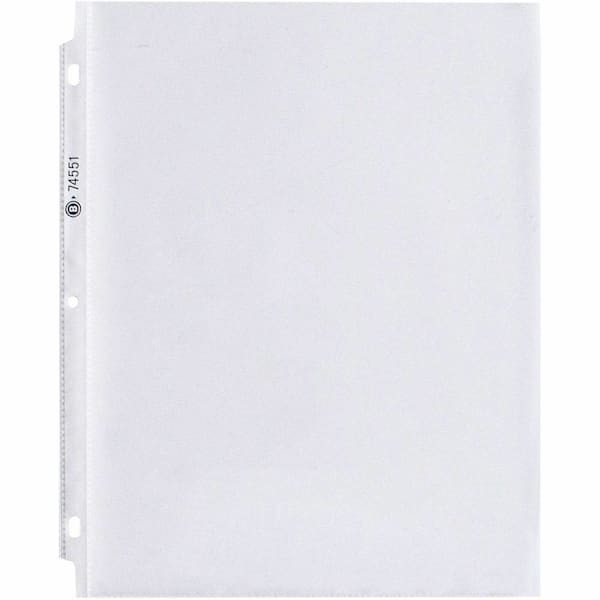 Business Source Top-Loading Poly Sheet Protectors Package Of 100