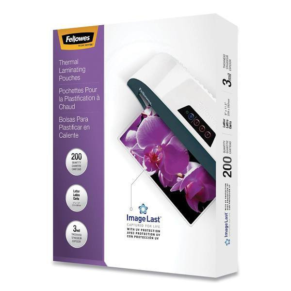 Imagelast Laminating Pouches With UV Protection, 3 Mil, 9" X 11.5", Clear, 200/Pack