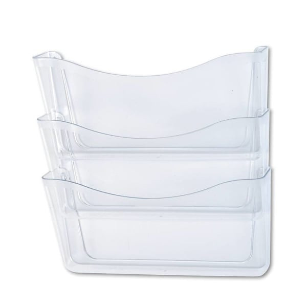Rubbermaid Unbreakable Wall Files 3 Sections A4/Letter Size Clear