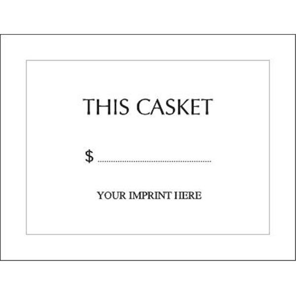 Casket Price Panel Card, Appc-8 Package Of 100