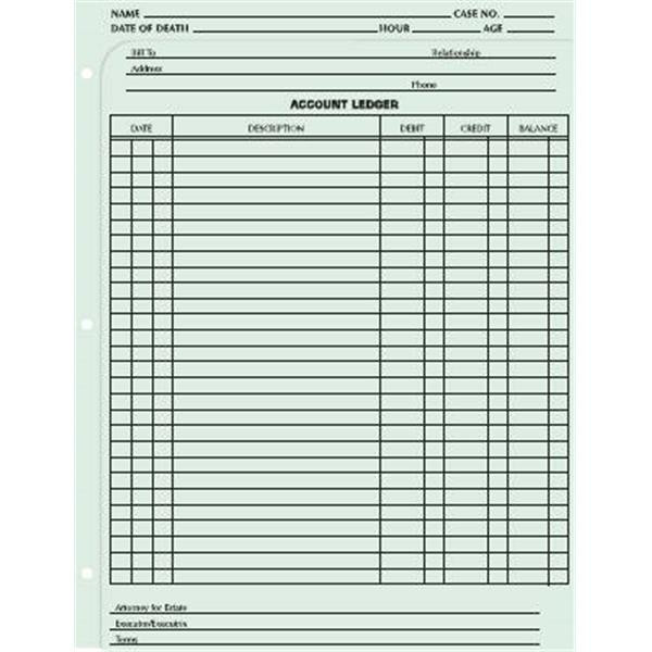 Funeral Worksheet Three In One Form Package Of 100