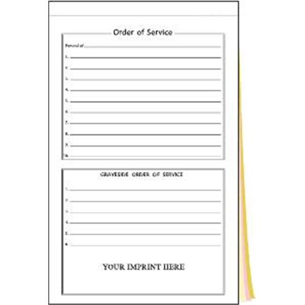 Order Of Service Qua Package Of 100
