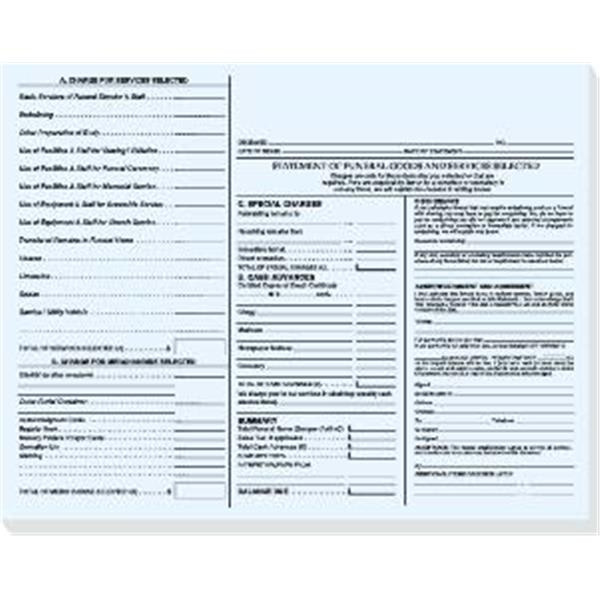 Funeral Worksheet Draft Pad, Letter Size, Pack Of 100