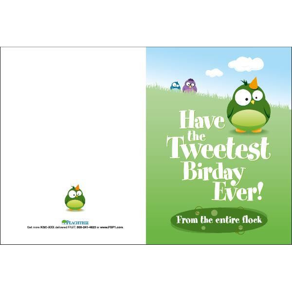 Personalized Lighterside Card, Tweetest Design No Envelope Imprint Package Of 50