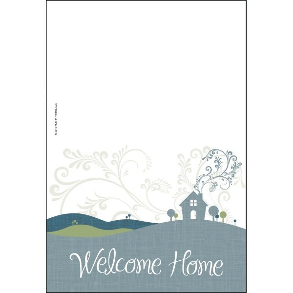 Personalized Greeting Card Welcome Home Design No Envelope Imprint Package Of 50
