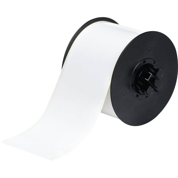 Brady B30 Series Low Halide Polyester Labels 3" W X 100 Ft L White