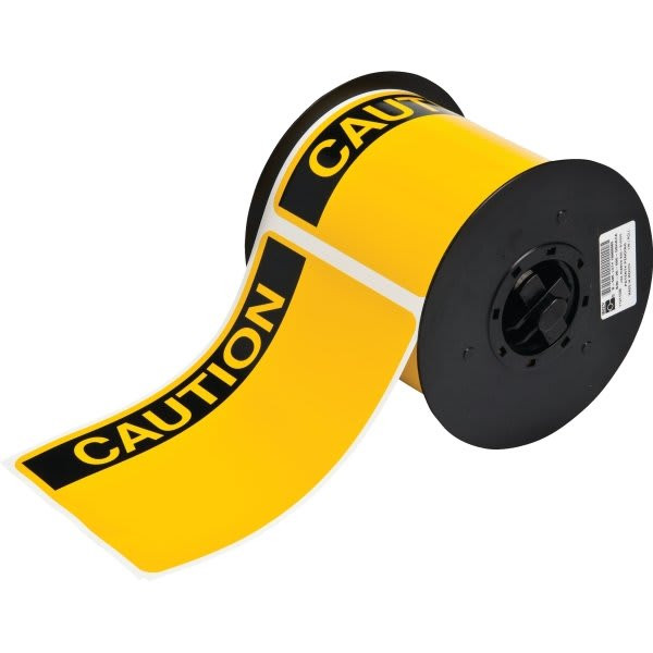 Brady B30 Series Vinyl Labels With Header 4" H X 6" W Osha Caution Header
