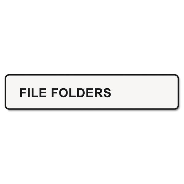 DYMO Labelwriter 1-Up File Folder Labels 0.56"X3.43" White 130 Labels Package Of 2
