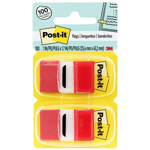 Post-It Flags 1" X 1.75" Red Package Of 600