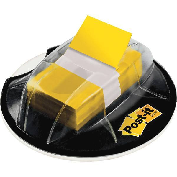 Post-It Flags With Desk Grip Dispenser 1"X1.75" Yellow Package Of 200