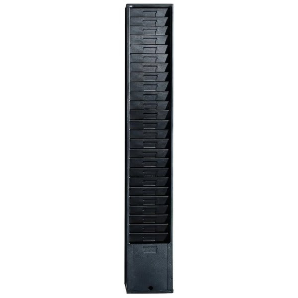 Amano Heavy Duty Time Card Rack, 25 Slots With Wall Mounting Kit