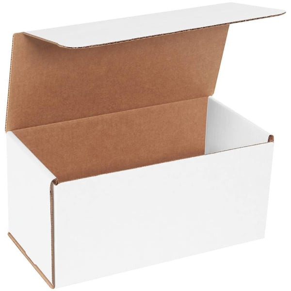 Box Partners 10 X 5 X 5" White Corrugated Mailers Pkg Of 50