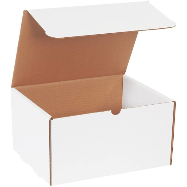 Box Partners 11 1/8 X 8 3/4 X 6" White Literature Mailers Pkg Of 50