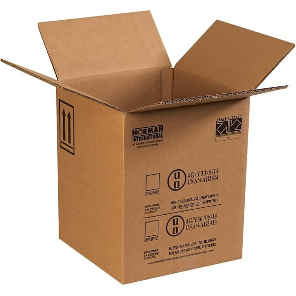 Box Partners 12 1/2x12 1/2x15 1/8" 1-5 Gal Plastic Pail Haz Mat Bx Package Of 10